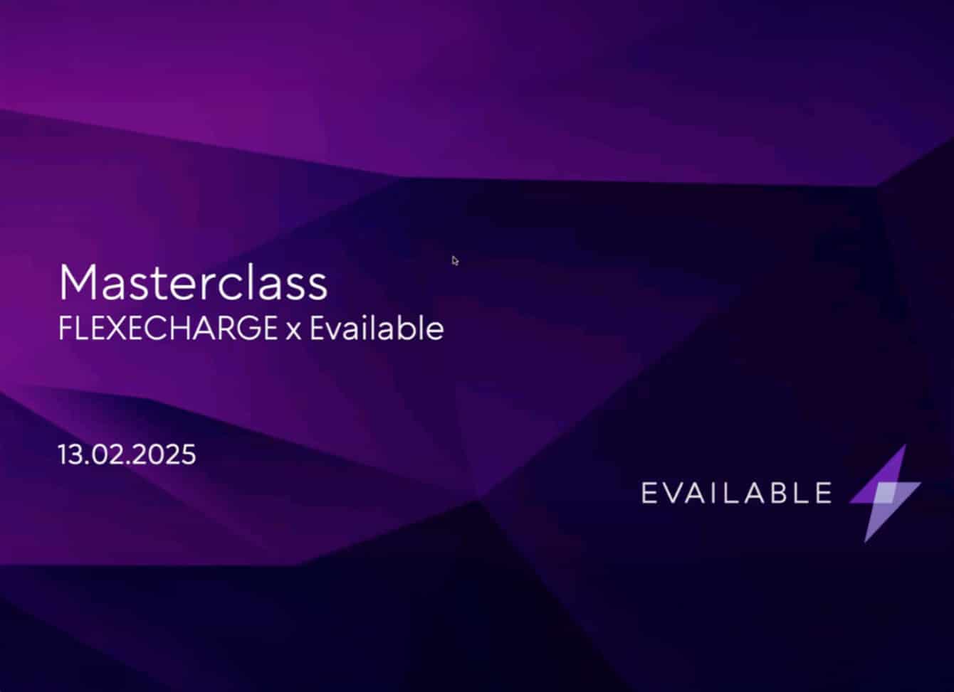 Evailable x FlexCharge Webinar - Innovations for flexible EV charging infrastructure